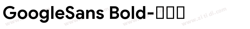 GoogleSans Bold字体转换